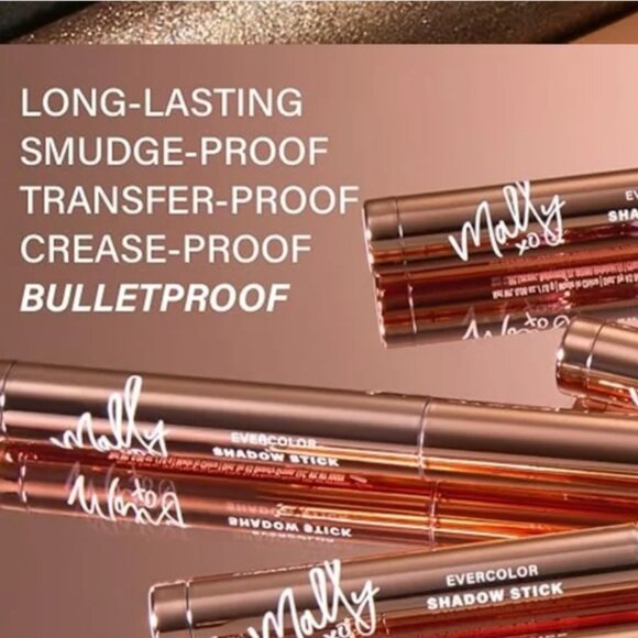 Mally Beauty Evercolor* Split Shadow Stick Trio (Blushing, Golden, Cinnamon) NIB - Picture 13 of 16